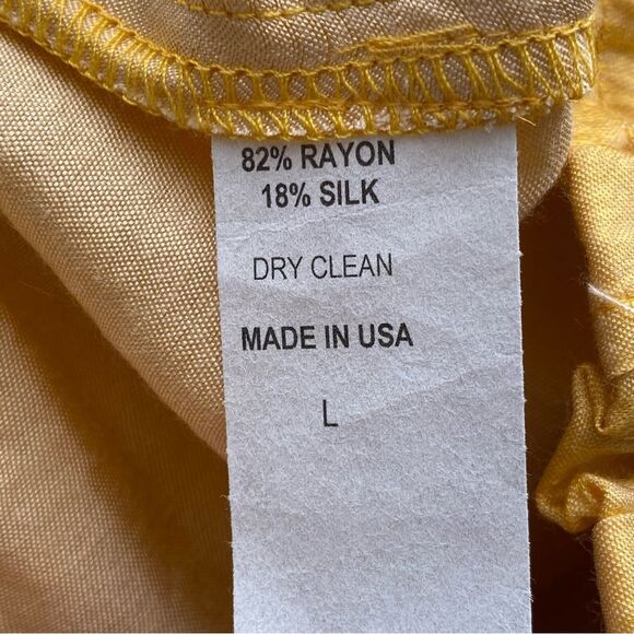 NWOT Jen's Pirate Booty Golden Sun Silk Blend Blouse/ Wide Leg Set Size Large - Picture 10 of 16